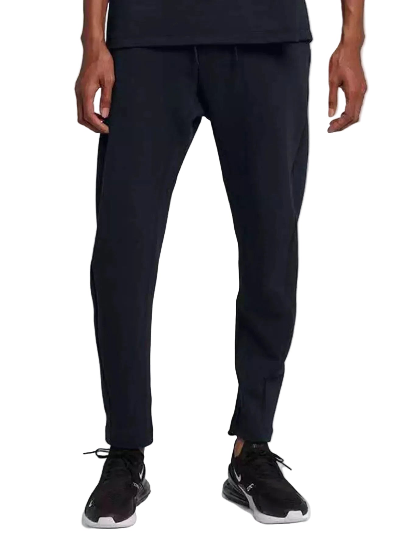 Men's quick-dry active pants with stretch comfort fabric and clean athletic drawstring fit
