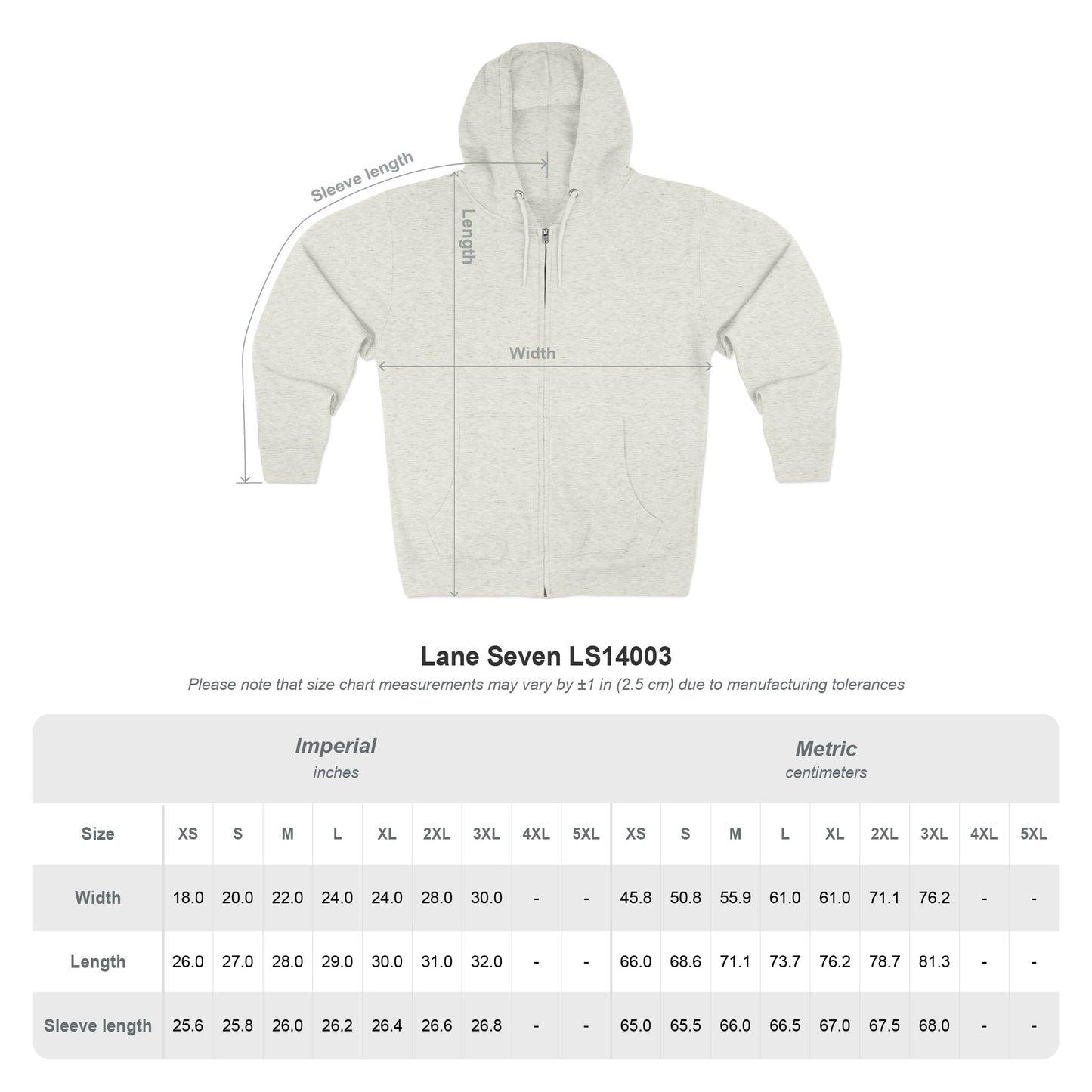 Repnations Unisex Zip Hoodie