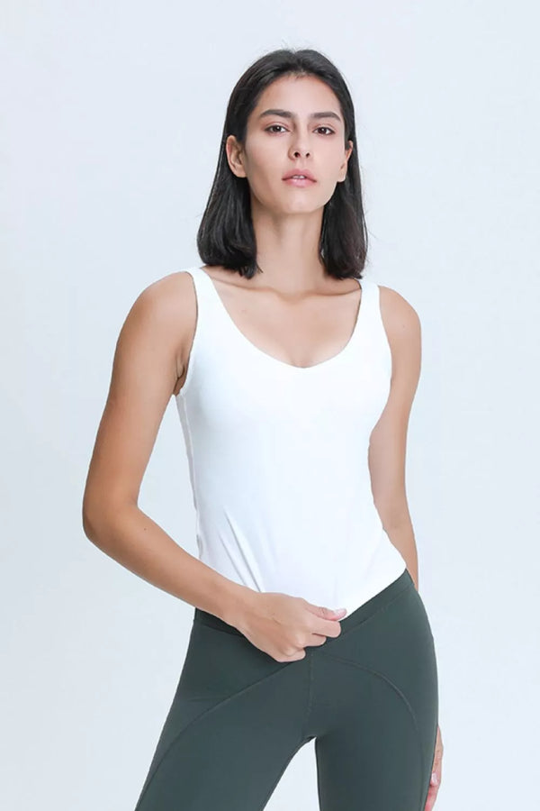 Millennia Sculpt Fit V Neck Active Tank