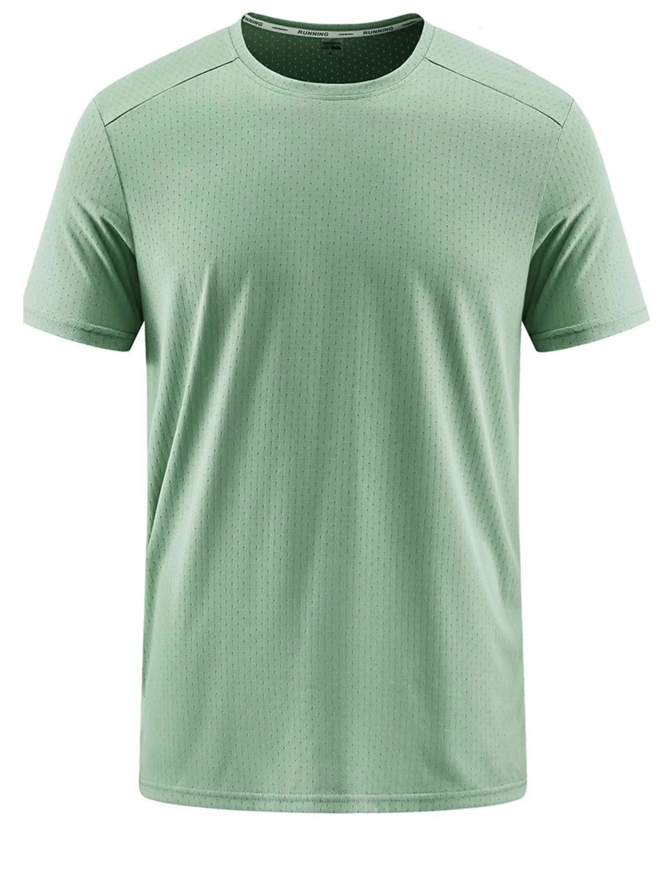 Men's lightweight round-neck performance t-shirt with moisture-wicking micro-mesh for training
