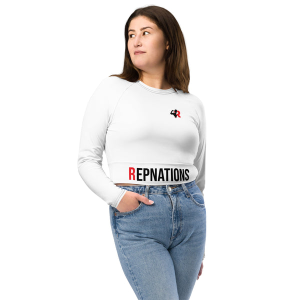 Repnations long-sleeve crop top