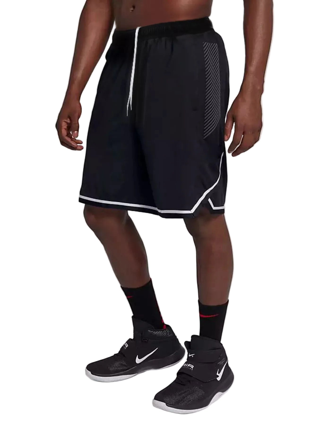 Men's quick-dry drawstring active shorts with breathable stretch fabric for training and running